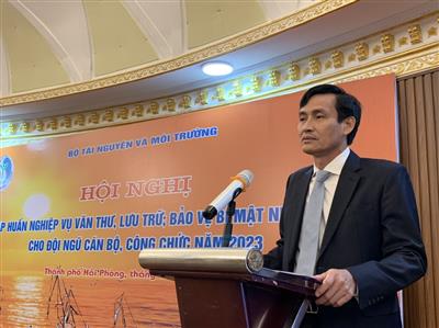 Hội nghị tập huấn nghiệp vụ văn thư, lưu trữ, bảo vệ bí mật Nhà nước 